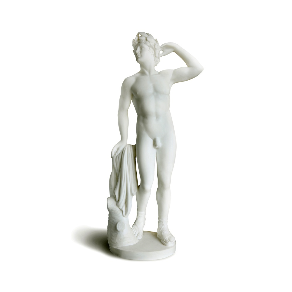 Statua in marmo - Apollo che si incorona