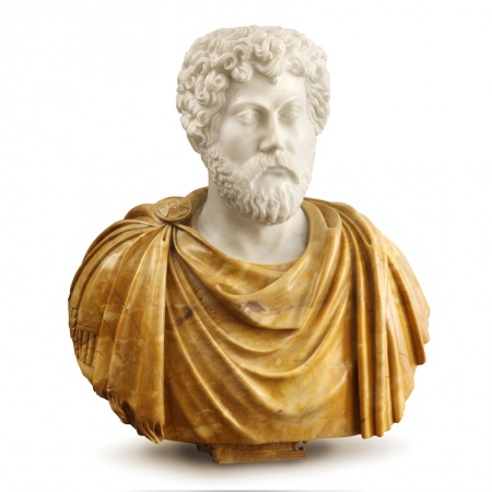 Bust of Marcus Aurelius marble sculpture