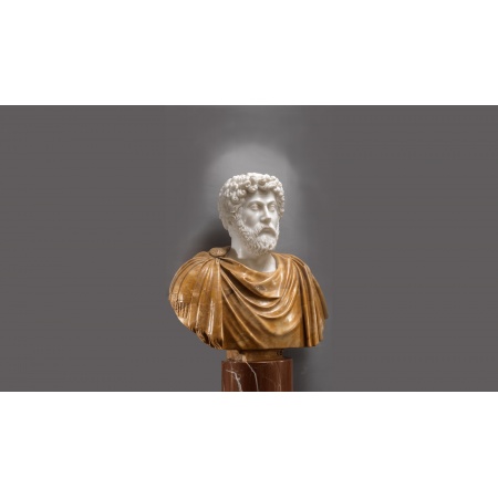 Scultura in marmo - Busto Marco Aurelio