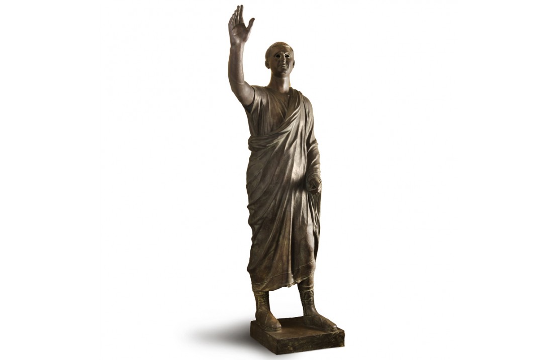 Etruscan Orator bronze sculpture