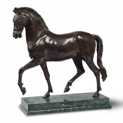 Statua in bronzo e marmo - Cavallo Antico