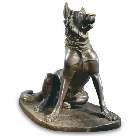Molosser Dog bronze statue