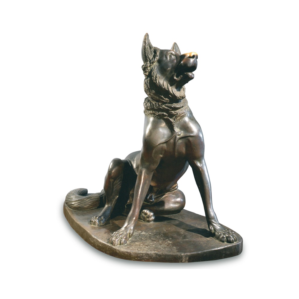 Molosser Dog bronze statue
