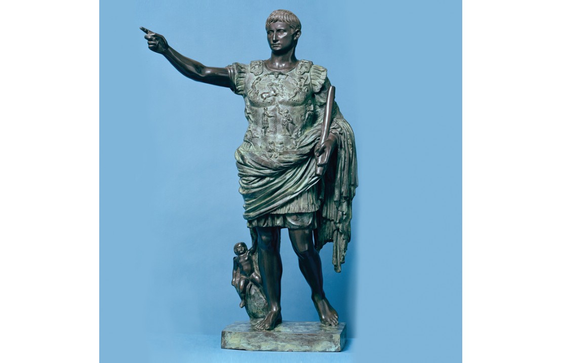 Augustus Caesar - bronze Miniature
