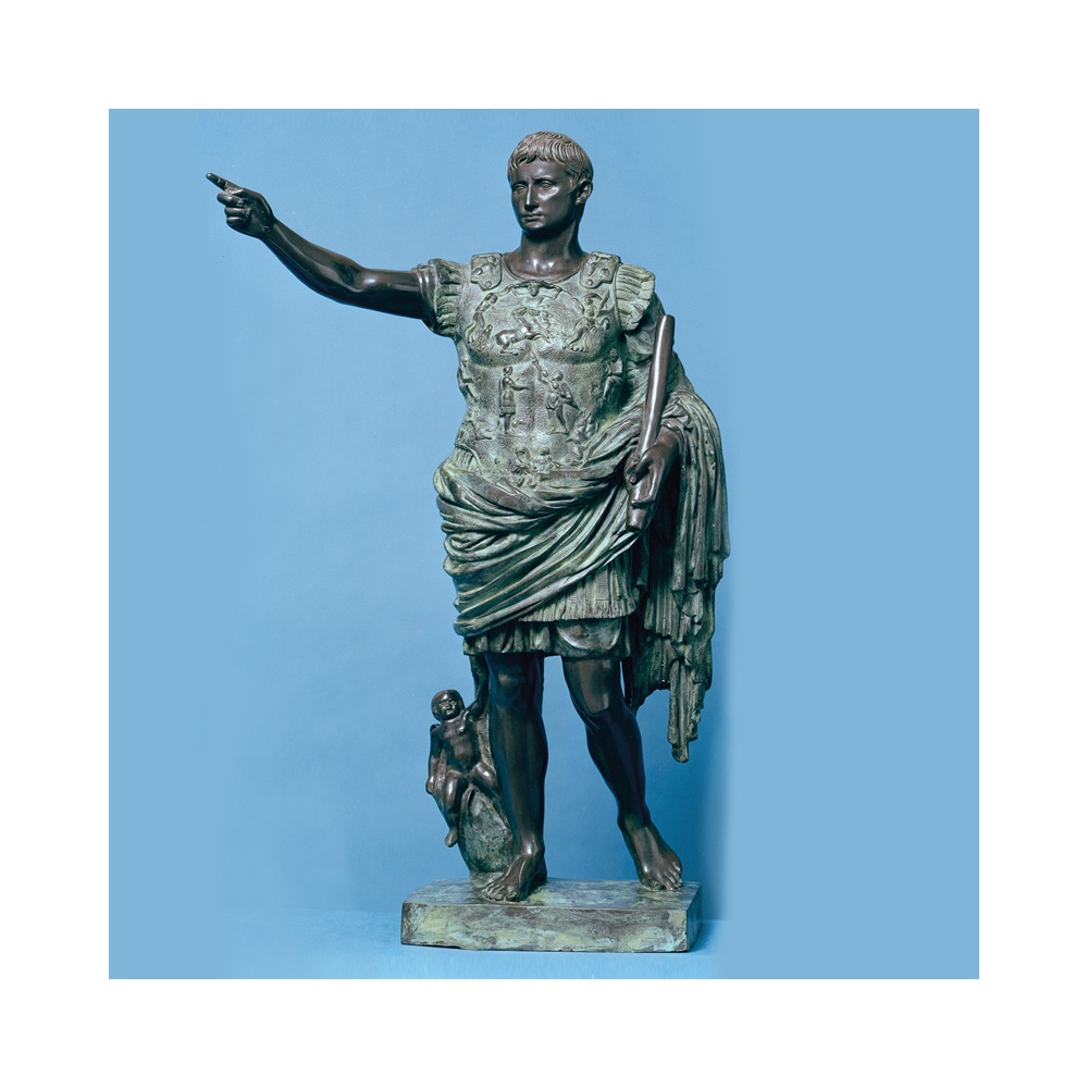 Augustus Caesar - bronze Miniature