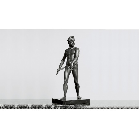 Statua in bronzo e marmo - Ercole con Spada