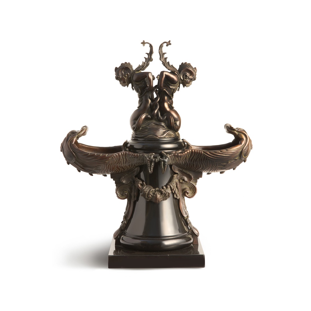 Fountain of the sea Monsters bronze and marble sculpture