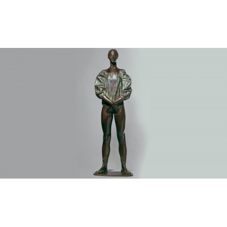 Statua in bronzo - Ballerina con blusa