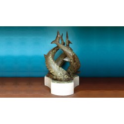 Scultura in bronzo - Fontana tre Storioni