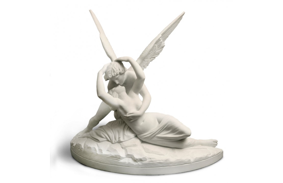Love and Psyche Carrara Marble statue