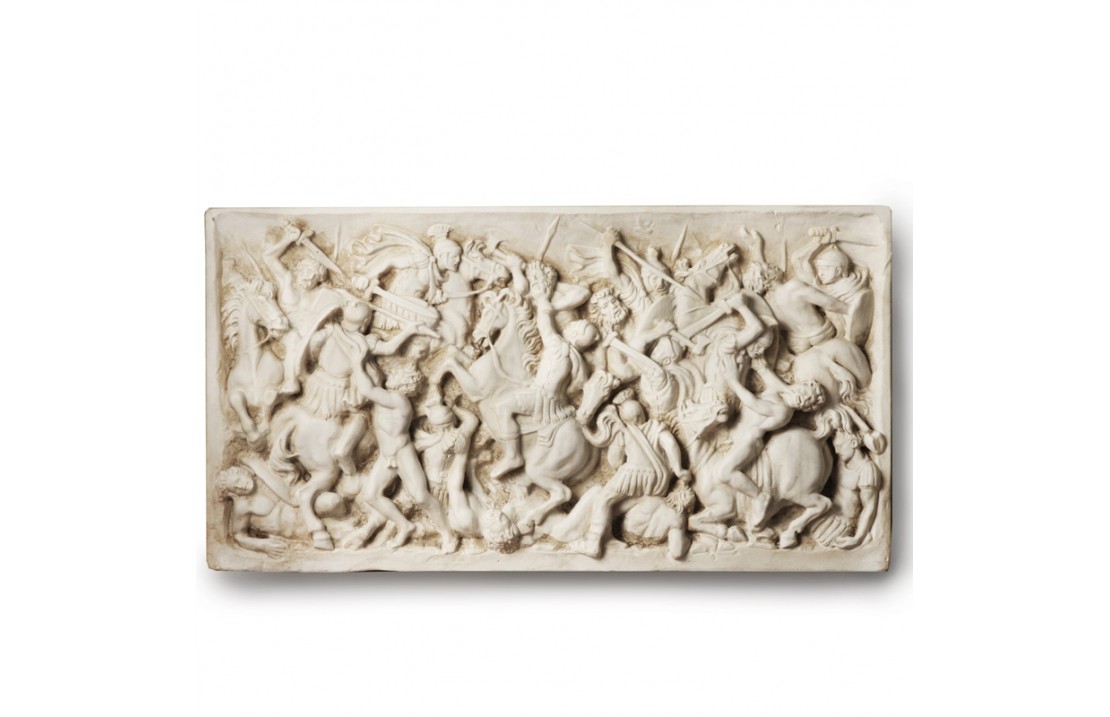 Scultura in marmo - Battaglia bassorilievo