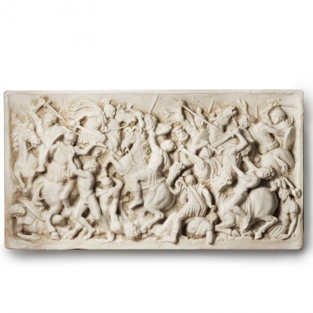 Scultura in marmo - Battaglia bassorilievo