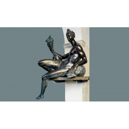 Statua in bronzo - Naiade con Cornucopia