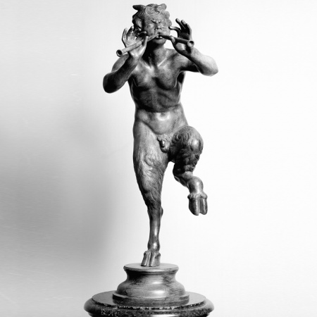 Statua in bronzo - Pan con Pifferi
