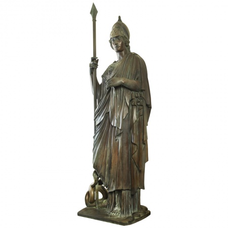 Minerva, bronze statue