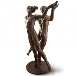 Dance bronze statue