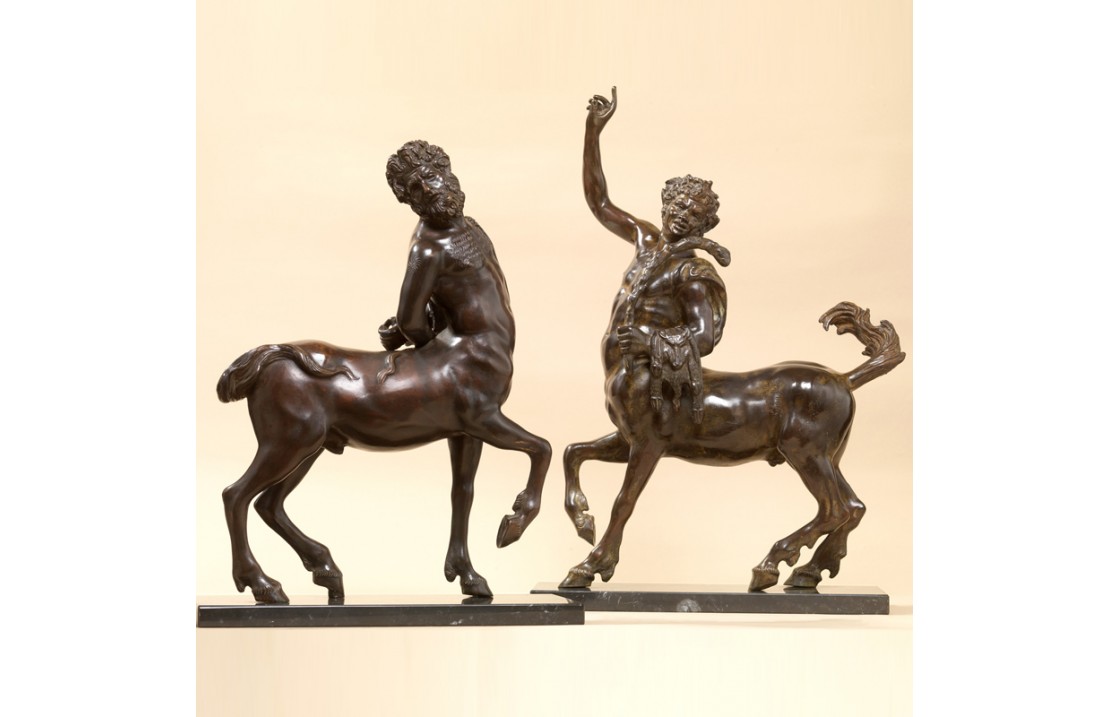 Pair of Centaurs bronze miniature