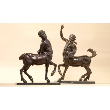 Coppia di centauri scultura in bronzo