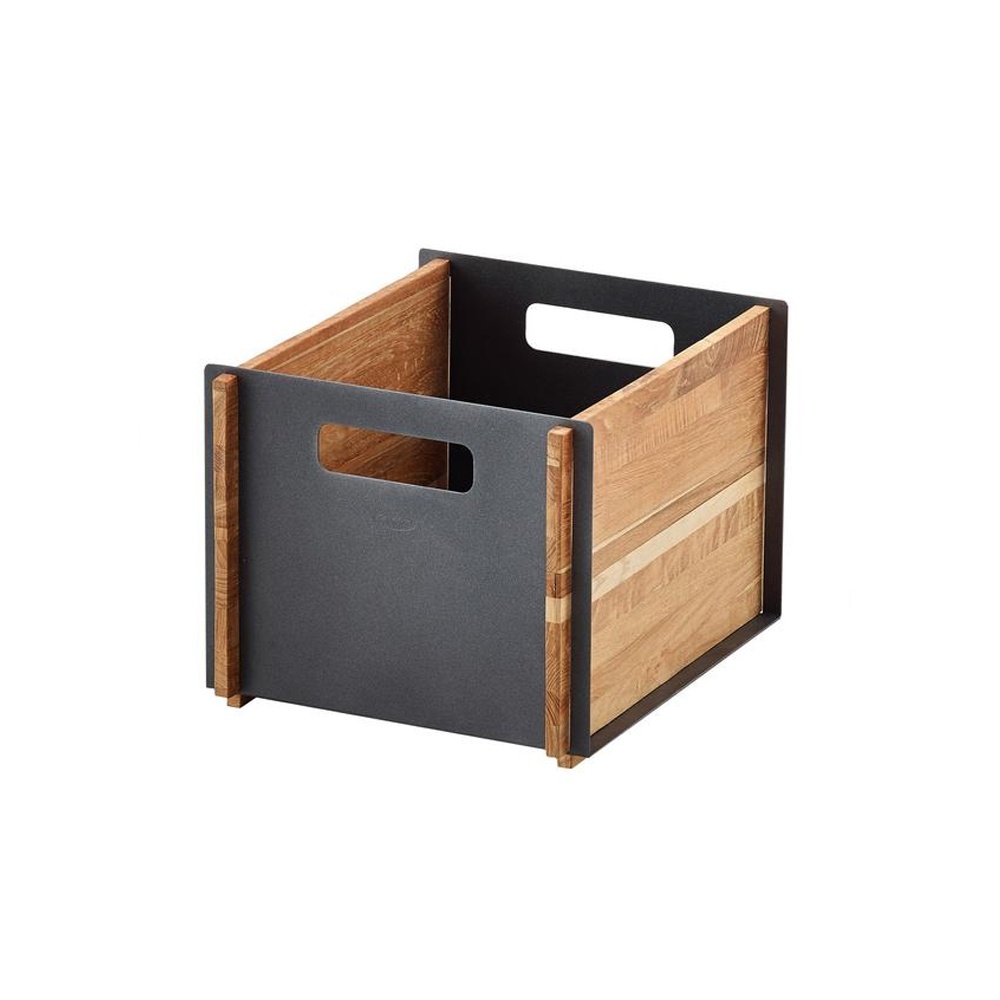 Storage box in teak and aluminium - Box