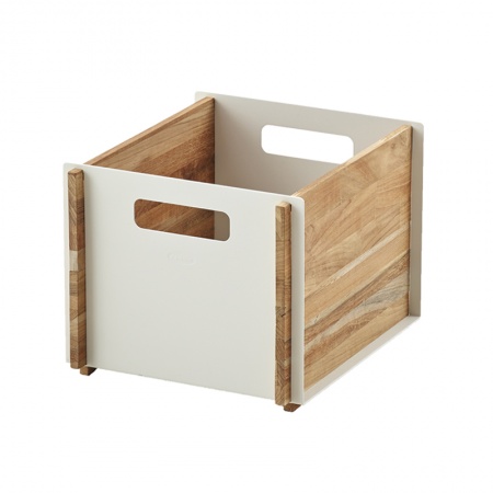 Storage box in teak and aluminium - Box