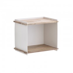 Storage Box in Wood and Aluminum - Box wall