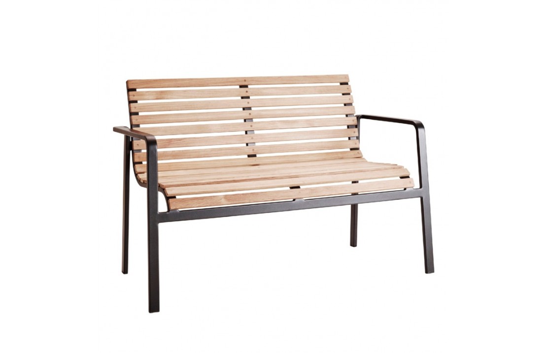Outdoor bench in wood and aluminium - Parc