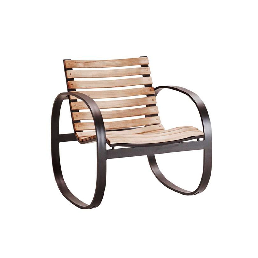 Outdoor rocking chair in wood - Parc
