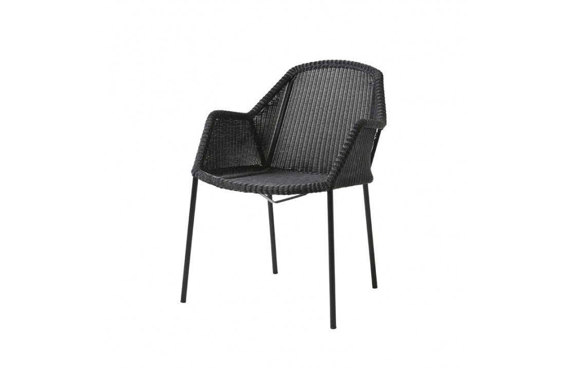 Garden stackable chair in rattan - Breeze