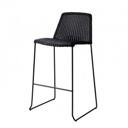 Stackable outdoor stool in rattan - Breeze
