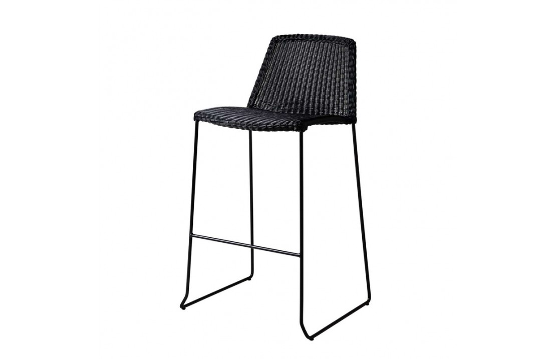 Stackable outdoor stool in rattan - Breeze