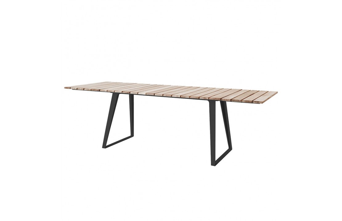 Extendable table with teak top - Copenhagen