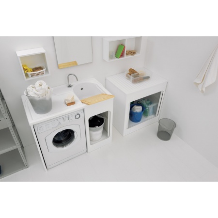 Outdoor Cabinet sink with washing machine compartment - Lavacril