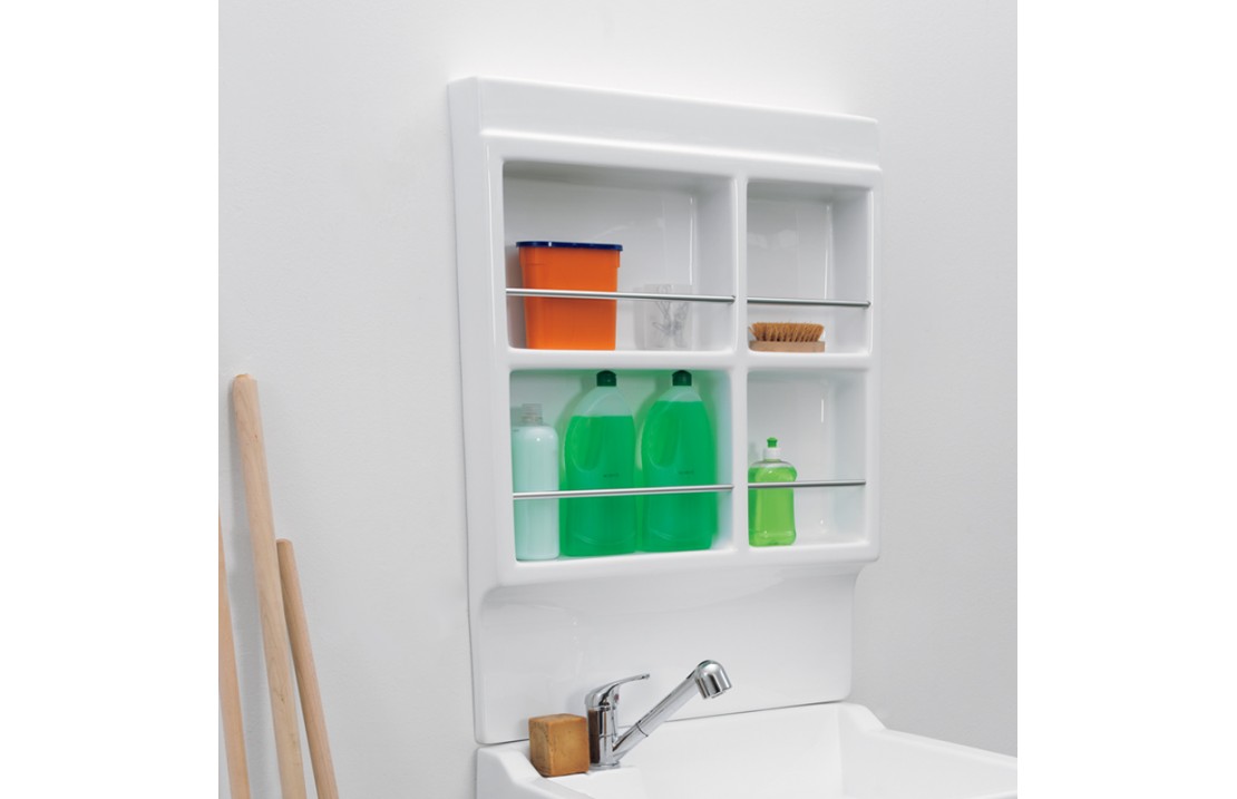 Laundry storage wall unit in acrylic - Lavacril