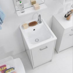 Cabinet washtub with storage compartment - Domestica
