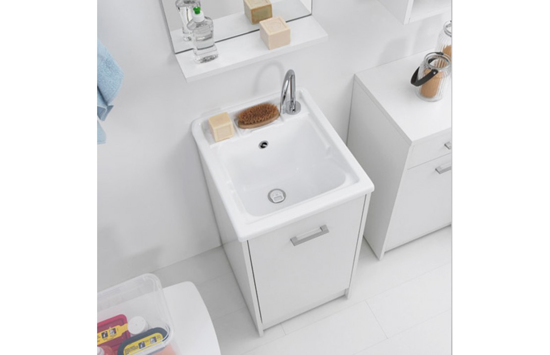 Cabinet washtub with storage compartment - Domestica