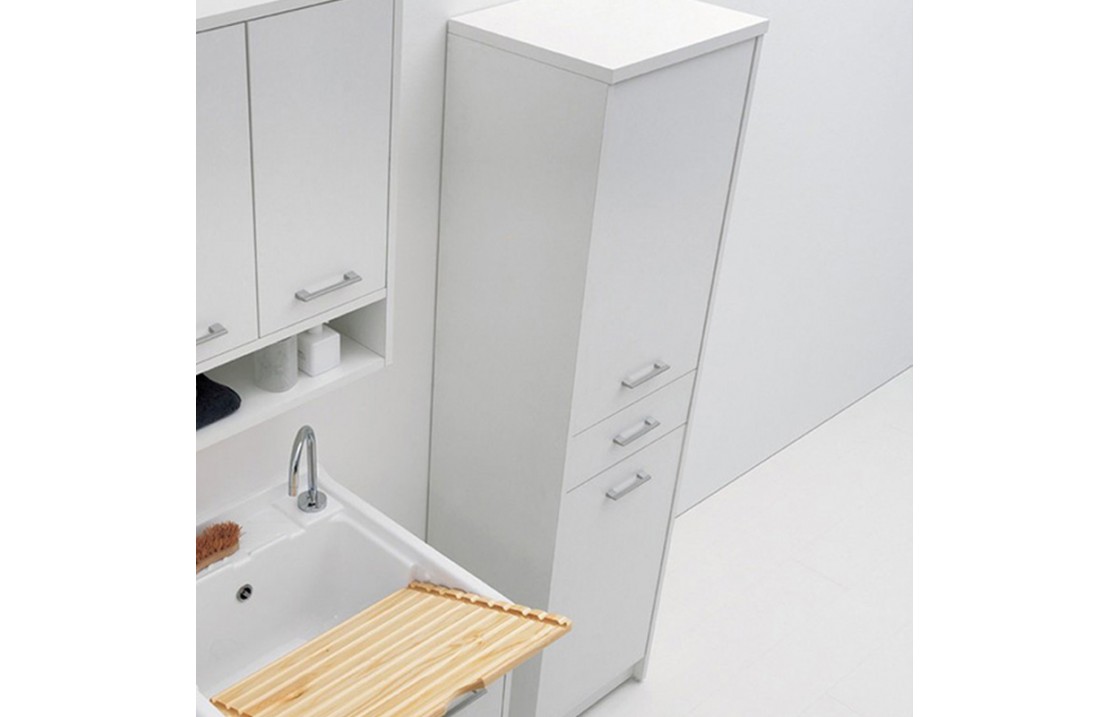 Laundry cabinet with 2 doors and 1 drawer - Domestica