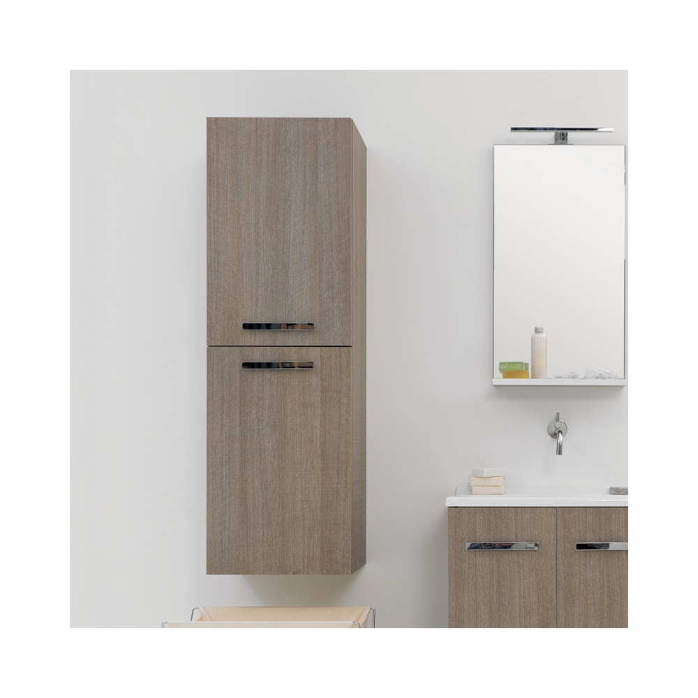 Wall hung tall cabinet with 2 doors - Volant