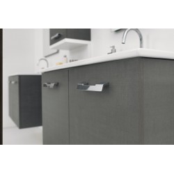 Wall-mounted cabinet with 2 doors and basin - Drop