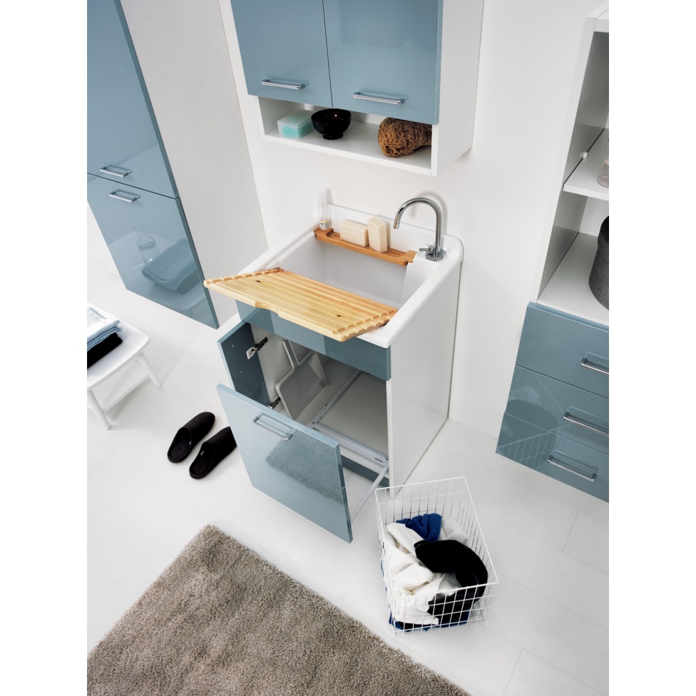 Cabinet Washtub with Laundry Basket - Jollywash