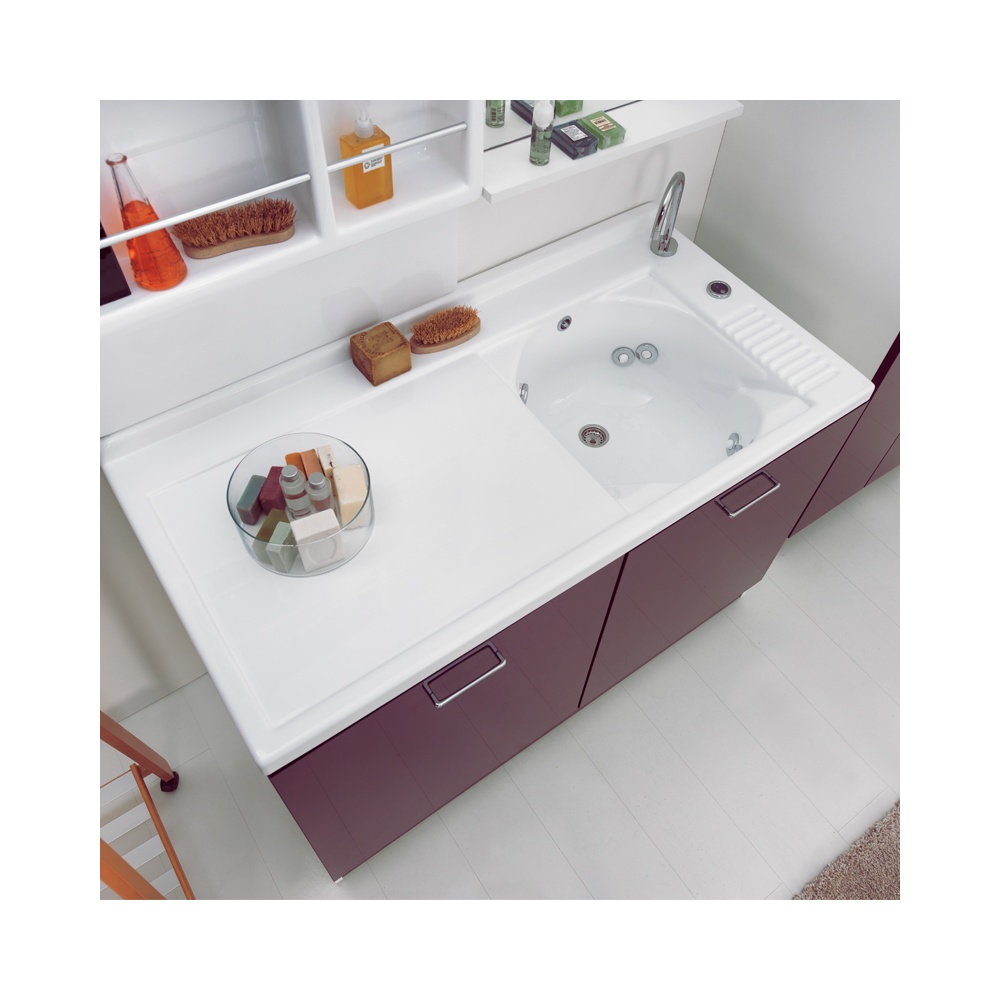 Mobile lavanderia 2 ante con sistema di lavaggio - Active wash