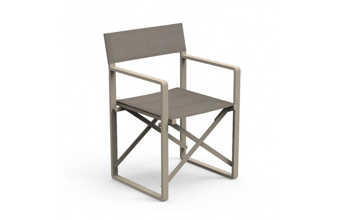 Folding outdoor chair in aluminium - Chic Director
