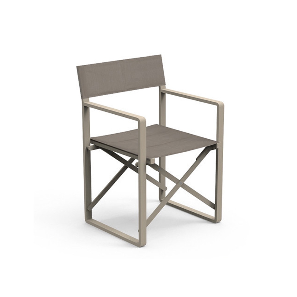 Folding outdoor chair in aluminium - Chic Director