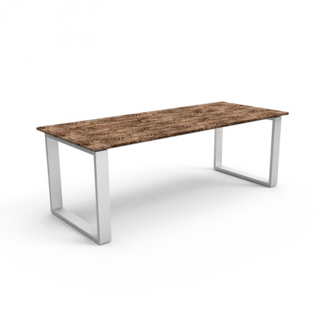 Outdoor table in teak and aluminium - Essence