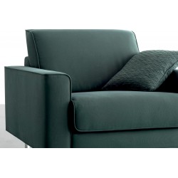 Armchair in fabric or eco-leather upholstery - Spirit
