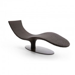 Caribe chaise longue in synthetic fiber