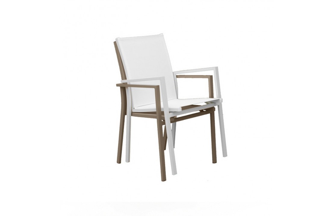 Outdoor stackable armchair in fabric - Maiorca