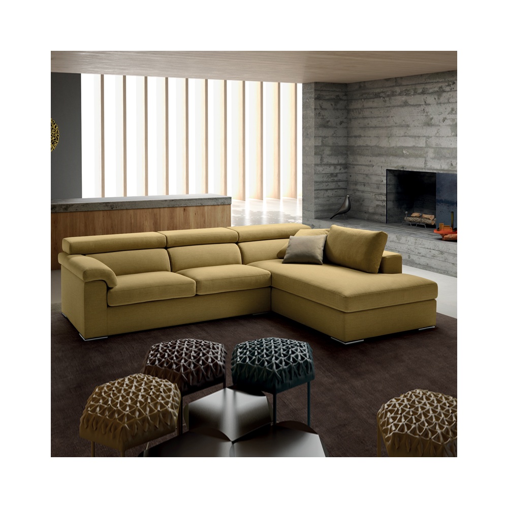 Reflect divano componibile con poggiatesta regolabile - SAM-REF1111
