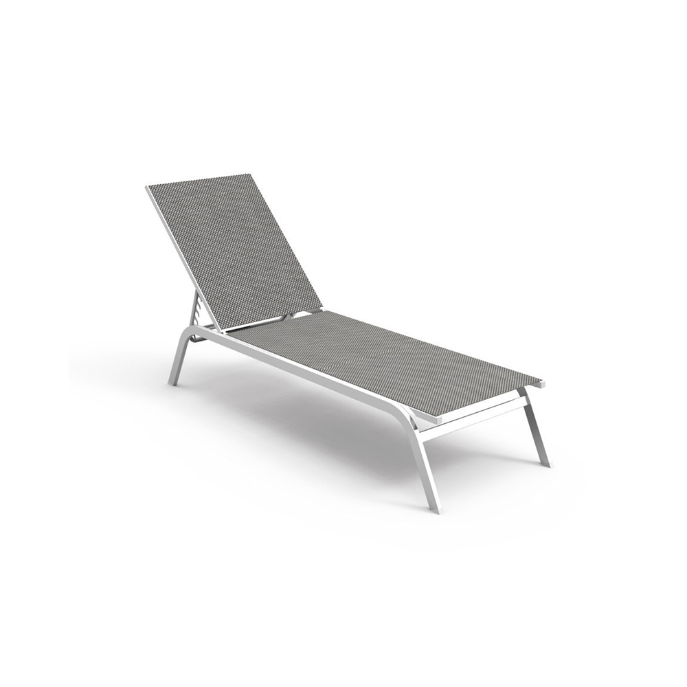 Stackable sun lounger with adjustable back - Step