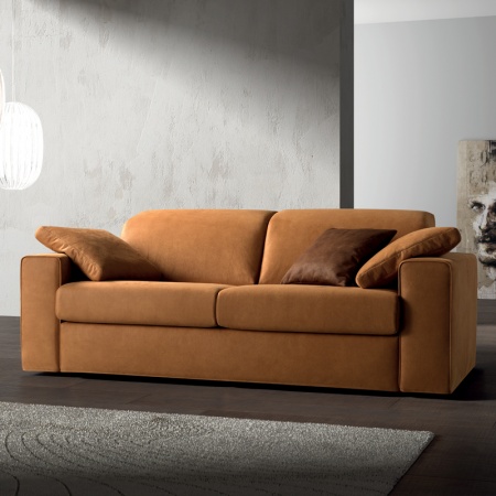 One padded sofa with reclining headrest