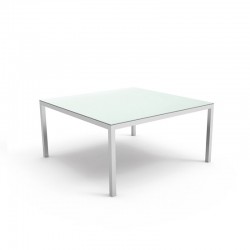 Outdoor dining table with glass top - Touch